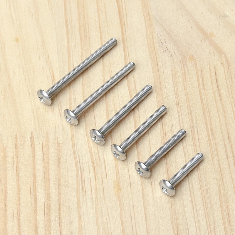 60 PCS M4 Cabinet and Drawer Handle Screws in 304