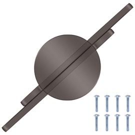 Sknrlko 2 Pack Grey Half Moon Cabinet Pulls Drawer Pulls,Semicircle Kitchen Cabinet Handles(19cm)