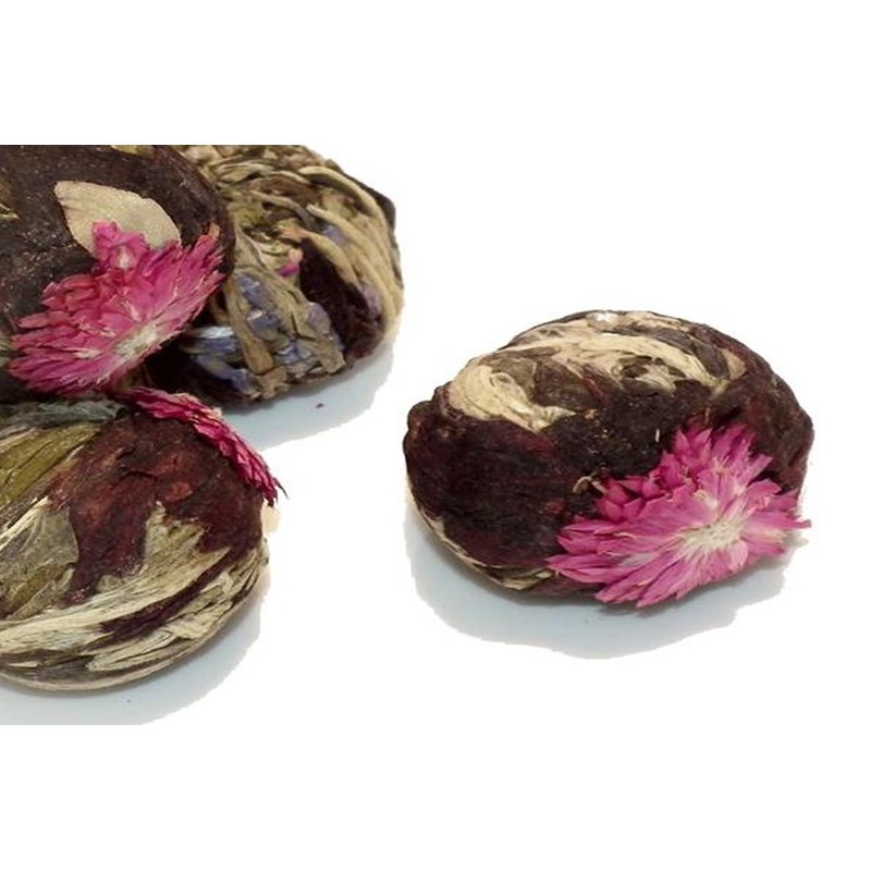 Green Flowering Artisan Tea Volcano Flower Burst 15 Tea Balls
