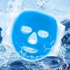 LW Ice Pack Mask Massage Pack Anti-Puffiness Cold Compress Face Mask E Blue Ice Gel Mask Pack 2ea