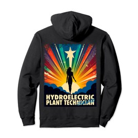 Hydroelectric Plant Technician Funny Female Hero Job Women Pullover Hoodie
