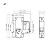 4P Miniature Circuit Breaker DIN Rail Mounting Overload Protection Switch