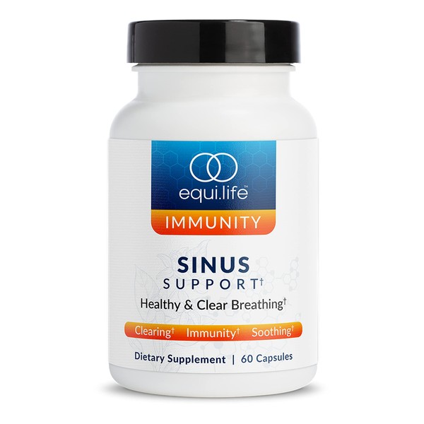Equilife - Sinus Support, Helps Promote Nasal Congestion & Mucus Relief, Rich in Herbs, Antioxidants, & Amino Acids, Powerful Immunity Boost, May Aid Sinus Relief, Gluten-Free (20 Servings)