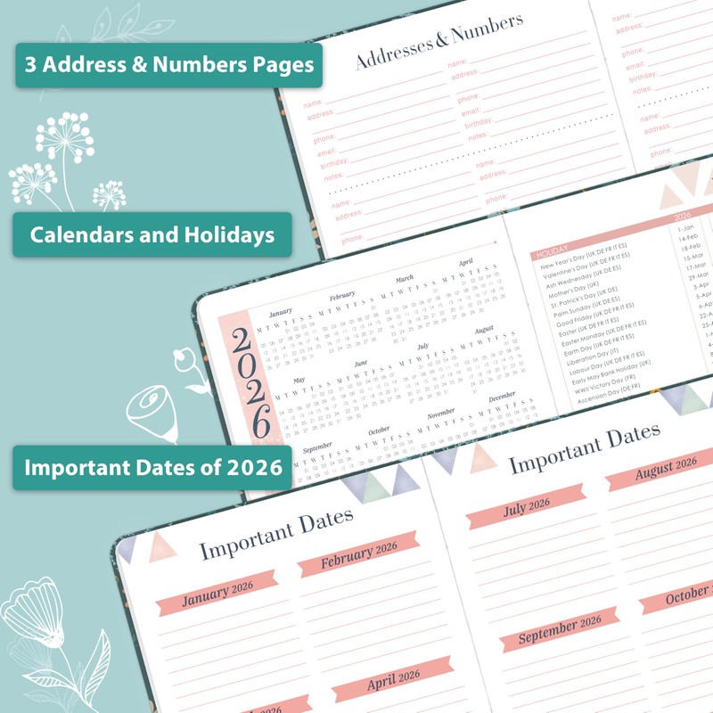 Kamaking 2026 Diary - A5 Diary 2026 Week to View
