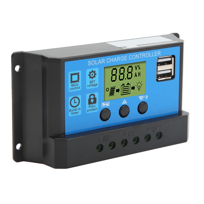12V 24V Solar Charge Controller USB PWM Photovoltaic Solar Panel