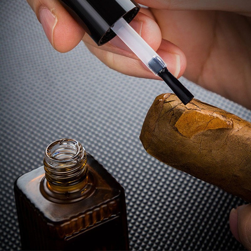 Cigar Repair Liquid with Brush Sealing Adhesive Glue for Damaged
