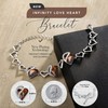 Leafael Infinity Love Heart Bracelet, Birthstone Bracelets For Women with