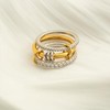 Gold Stackable Rings for Women Non Tarnish Dainty 14K Gold