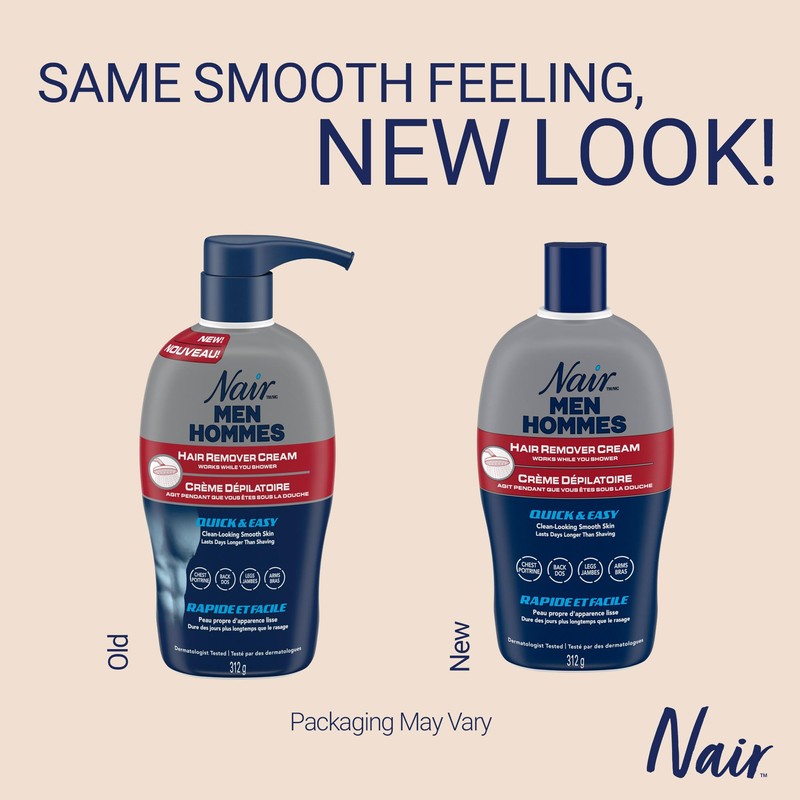 Nair Men Hair Remover Cream for Chest, Back, legs &