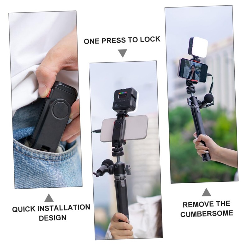 Operitacx Phone Stand for Tripod Cold Shoe Mic Mount °