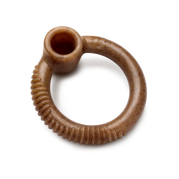 Benebone Ring Durable Dog Chew Toy for Aggressive Chewers, Real Bacon, Made in USA, Medium