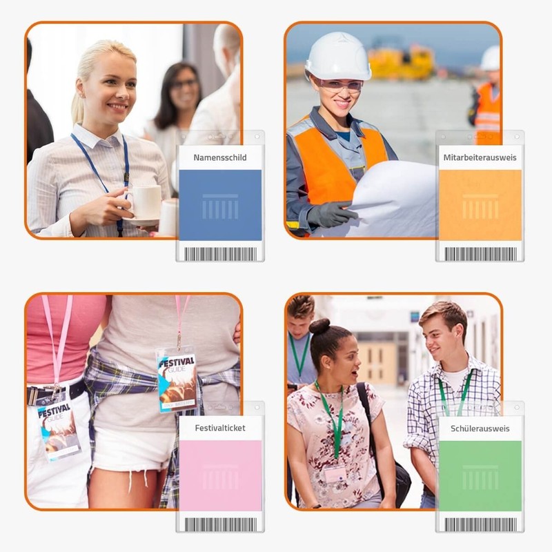 Karteo Vertical ID Card Holder DIN A6 105 x 148