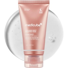 Medicube Collagen Night Wrapping Cream || Overnight Sleeping Mask to protect skin elasticity with Collagen | Skin elasticity visible improved | Korean skincare