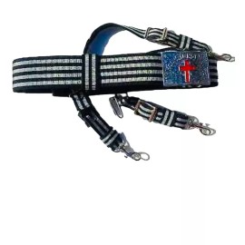 Knight Templar Masonic Sword belt Silver hardware York Rite