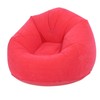 Inflatable Lounge Chair Flocking PVC Portable Folding Blow Up Sofa