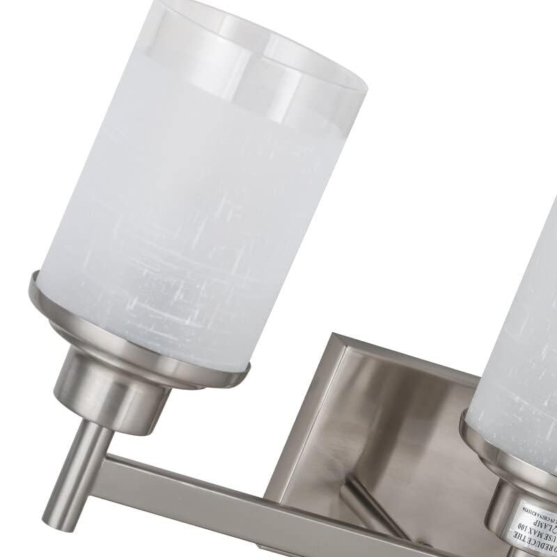 Eidonta 8 Pack White Linen Frosted Glass Lamp Shade Covers,