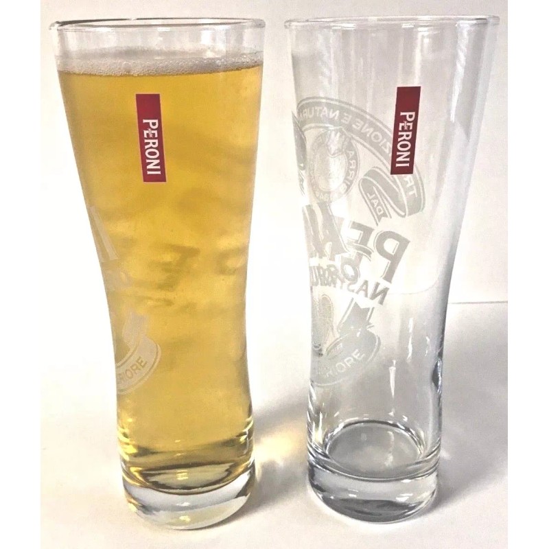 Peroni Birra Italia .4 l Glass Superior Beer - Set