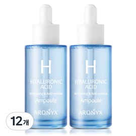 Aronix Moisture Hyaluronic Acid Ampoule, 12, 50ml / 아로닉스 모이스처 히알루론산 앰플, 12개, 50ml