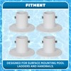 ECOTRIC Deck Anchor Flange Cast Aluminum Above Ground Pool Ladders/Handrails/Slide