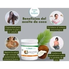 Aceite Comestible De Coco P Colesterol  Orgánico  Regalo                                                                                              