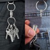Titanium Quick Release Keychain, Detachable Key Ring Heavy Duty Swivel