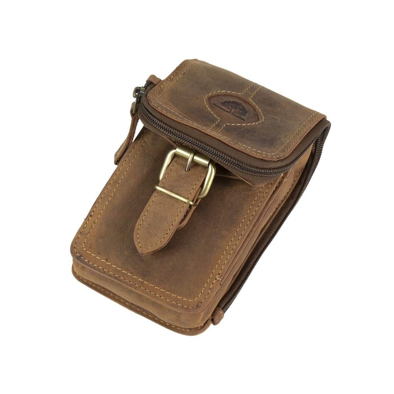 Greenburry Vintage Leather Belt Bag 10 cm, brown