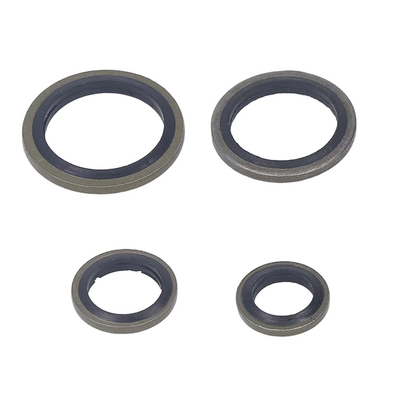 Pissente 110 Pcs Bonded Seal Dowty Washer Rubber O Ring