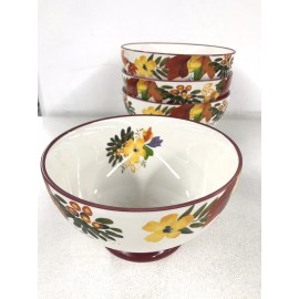 Pioneer Woman New! The Pioneer Woman 6” Timeless Floral Bowls- Set Of 4 Bowls