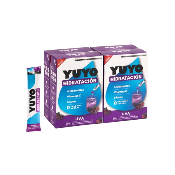 YUYO Vitaminas | 40 Sobres de Electrolitos con Vitaminas en