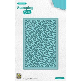 Nellie's Choice STAD011 Cutting Dies with Embossing Branches Cutting Die 9.5 x 14 cm 1 Piece Cutting Die Cards Craft Scrapbooking Christmas and DIY Scrapbook Accessories, Blue, 95 x 140 mm