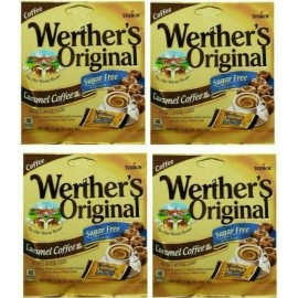 Werther'sOriginal 12X Werther's Original SUGAR FREE Candy Caramel Coffee 1.46 oz / Pack, SEALED