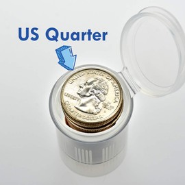 Maymom Water Tight Sample Vials, Bottle, Cup, for Small Parts, Beads; Air Tight; Prescription Bottle, Rx Vial (24 mL, white)