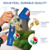 4-Piece Soccer Keychain Set - World Cup Inspired Accessories