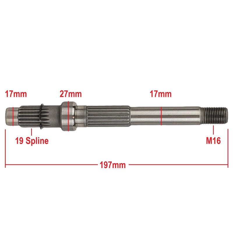 RedCap 197mm Final Output Drive Shaft for 150cc 125cc GY6