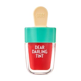 ETUDE HOUSE Dear Darling Water Gel Tint Ice Cream (RD307 Watermelon Red) | Vivid High-Color Lip Tint with Minerals and Vitamins from Soap Berry Extract to Moisture Your Lips