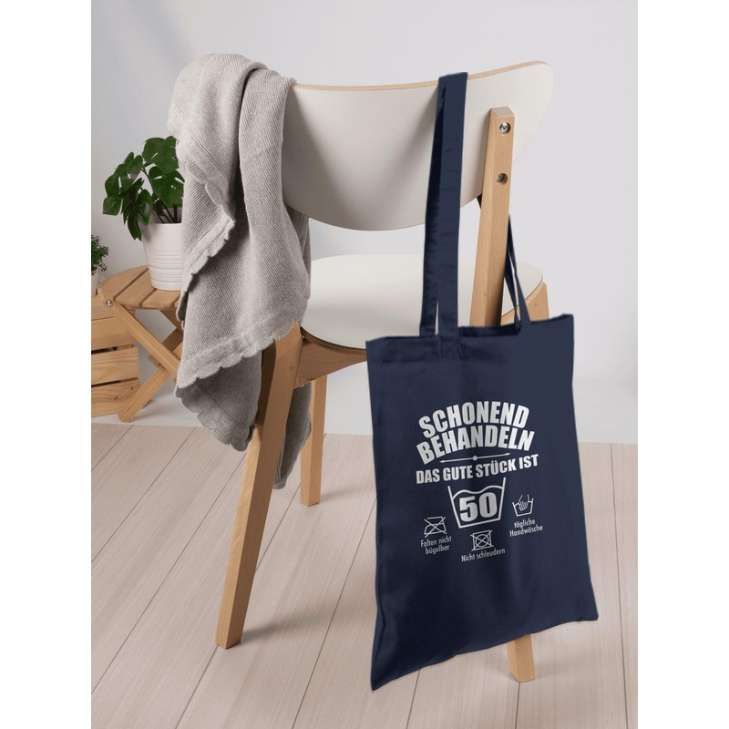Shirtracer - Cotton Bag - 50th Birthday - Treat gently