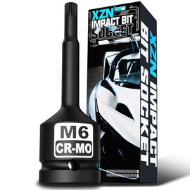 Aiourx M6 XZN Triple Square Bit Socket with 1/2-Inch Drive, Metric Size, CR-MO