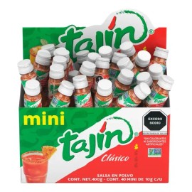 Tajín Clásico Mini Chile En Polvo 40pz De 10g C/u
