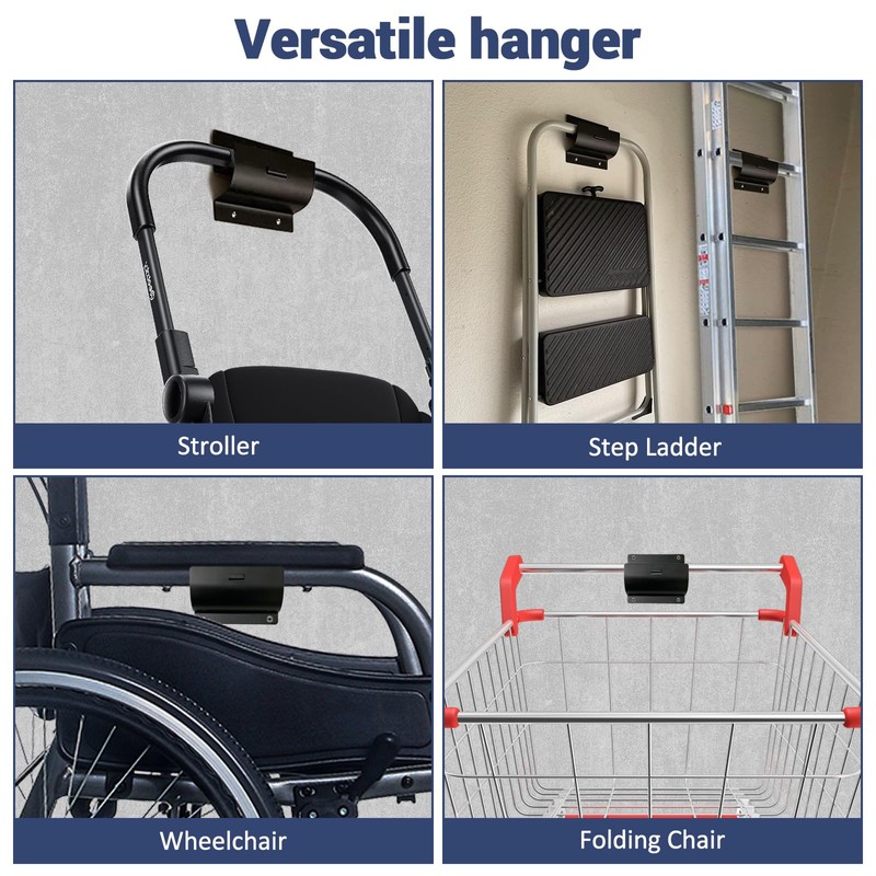 Happyiren Ladder Hooks for Garage Storage, Heavy Duty Ladder Bracket