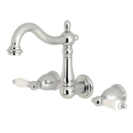 Kingston Brass KS1251PL Heritage Bathroom Faucet, 6-3/8" in Spout Reach, Polished Chrome