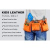 VIRTIONZ Kids Leather Tool Belt – Adjustable Pretend Play Belt