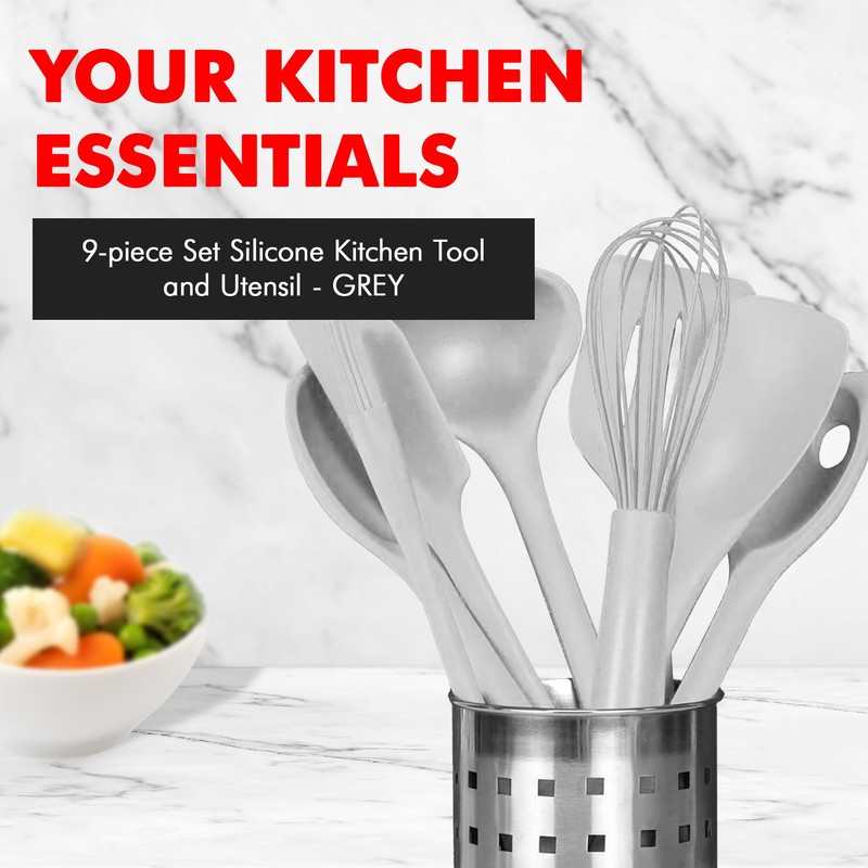 Chef Craft - Premium Silicone Kitchen Tools and Utensils Set,