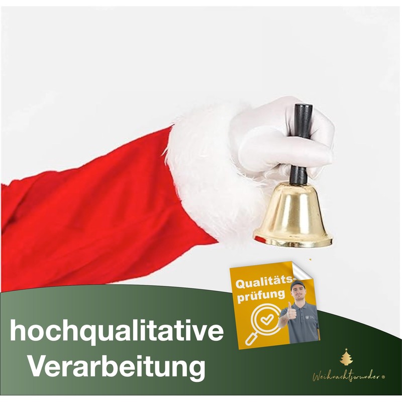 Christmas Bell, Gold Bell - Accessory for Santa Costume, Santa
