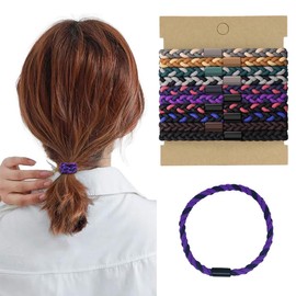 SGERUFZ Pack of 10 Mens Braided Hair Bobbles Elastic Hair Bobbles for Men Bun Curly Thick Thick Hair No Wrinkles Hair Bools