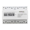 3 Phase Energy Meter DIN Rail Mount Electricity Usage Monitor