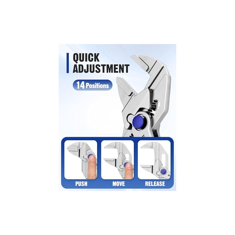 WORKPRO Mini Pliers Wrench, 4-Inch Smooth Jaw Pliers, High-Toughness Alloy