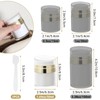 Segbeauty 1.7oz Airless Pump Bottles Travel, Airless Pump Jars Pack