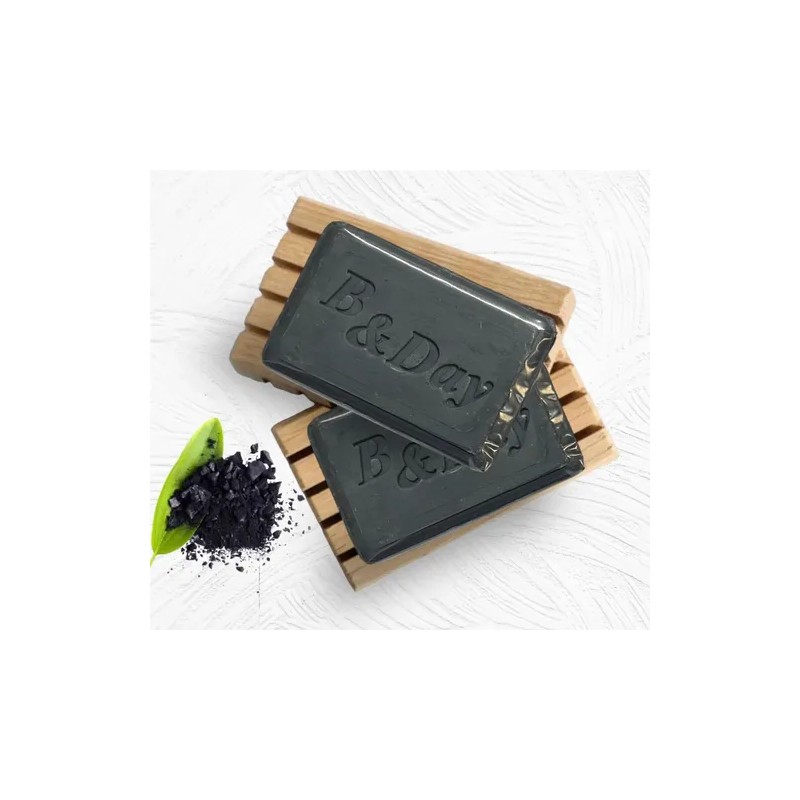 Jabón De Carbón Activado Y Arcilla Verde (vegetal) 3pz