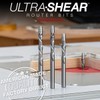 Ultra-Shear Solid Carbide Flush Trim Router Bit, 1/4" CD, 1/4"