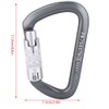 D Type Carabiner Rock Climbing Aviation Aluminum Outdoor Master Lock